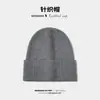 Gorro de Punto para Hombre para Otoño e Invierno, Delgado Liso Color Sólido Versátil Cálido Protector de Orejas de Lana al por Mayor para Protección contra el Frío