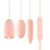 Jinlemi Vibrador Trendy Multifrequência Vibração Forte Feijão de Mel Ponto G Lambida de Língua Multivibrador Masturbação Feminina Massagem Diversão