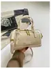 Bolso de Bowling con Patrón Tejido Nuevo 2026 para Mujer, Bolso de Hombro Cruzado de Lujo Ligero Estilo Old Money, Bolso Tipo Almohada Boston