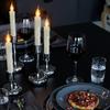 Decoração de Natal de Produto Novo da Amazon Transfronteiriça Luz de Vela Eletrônica de Poste Longo Ornamento de Restaurante Luz de Vela LED de Simulação