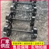 Rodas de mina sólidas para transporte subterrâneo, rodas planas espessadas de aço fundido de bitola 600, rodas de forno resistentes a altas temperaturas