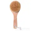 Cepillo de Cerda de Caballo de Mango Corto en Stock Transfronterizo, Cepillo de Cerdas de Jabalí de Madera de Loto, Cepillo Seco, Cepillo Corporal Masajeador, Cepillo de Limpieza, Cepillo de Sisal