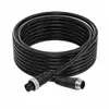 Cable de Aviación Central de 10.4m, Cable de Extensión de Imagen de Reversa para Cámara de Video, Cable de Vigilancia con Conector de Aviación Blindado