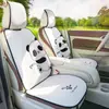 25 Novos Assentos de Carro de Inverno Recheados Desenho Animado Meio Pacote Capas de Assento Femininas Fofas Panda Assentos de Carro de Pelúcia Quentes