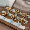 Cobre Puro Incrustado com Diamantes Acessório de Eixo Universal para Artesanato, Contas Espaçadoras para Pulseiras DIY, Pingente para Corda Trançada, Acessório Criativo