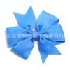 Venta Caliente Transfronteriza Color Sólido Cinta Acanalada Moño Cola de Pescado Pasador para el Cabello Accesorios para el Cabello Niños Bebé Pasador para el Cabello 40 Colores
