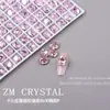 K9 Novo Brilho Ultra Ponta Inferior Rosa Fantasma Pedras de Strass para Unhas Strass Rosa de Formato Irregular Adesivos de Unha Ovo de Pombo Decorações de Strass