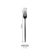 Vajilla de acero inoxidable portugués mate transfronterizo de Amazon, cuchillo, tenedor, cuchara, cuchara de postre, tenedor, 24 piezas