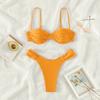 Bikini de alta calidad 2025, comercio exterior, Amazon, traje de baño sexy, triángulo europeo y americano, talla grande, traje de baño dividido para mujer