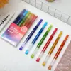 Nova Caneta Flash com 72 Cores, Marca-texto de Grande Capacidade, Caneta de Pintura Colorida para Anotações de Estudantes de Alto Valor