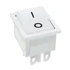 Suministro de Interruptor de Encendido Basculante Cqc Certificación de Seguridad Kcd4 Blanco Sin Luz 4 Pines 2 Velocidades hasta 16A 31X25