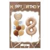 Ins vintage caramelo de crema película de aluminio digital traje de cumpleaños animal de dibujos animados combinación tarjeta trasera globo individual al por mayor