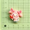 Desenho animado brilhante animal Xiaoou infantil feito à mão diy cola de creme resina acessórios capa de celular presilha material para joias
