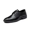 Grande Tamanho Transfronteiriço Juventude Casual Britânica Formal de Negócios Sapatos de Couro Sapatos Masculinos Sapatos de Casamento Sapatos Individuais Sapatos de Trabalho Impermeável Dropshipping