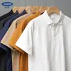 Camiseta de manga comprida para homens e mulheres, camisa base casual versátil, moletom de seda gelada sem costura, cor sólida, elástico, polo executivo