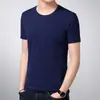 Ropa de Hombre para Comercio Exterior Verano Color Sólido Camiseta de Manga Corta para Hombre Camiseta Juvenil de Cuello Redondo Nuevo Estilo para Hombre Camiseta Básica de Moda