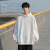 Sudadera con capucha de tres barras laterales para niños, jersey holgado casual moderno, primavera 2025, nuevo top para adolescentes