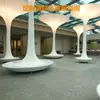 Columna Envuelta de Plástico Reforzado con Fibra de Vidrio Gfrp Corte Especializado Columna Grande Decorativa Envolvente Paisaje Interior del Vestíbulo Columna Romana