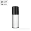 Botella Transparente de Vidrio con Roll-on de 30ml para Aceites Esenciales Botella de Aceite Esencial de 50ml Botella con Roll-on de Aceite Esencial Botella de Vidrio Vacía para Aceite de Masaje