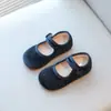 Sapatos de Veludo de Princesa para Meninas 2025 Outono Novo Mocassins Casuais para Meninas Pequenas