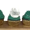 Decoración para Cupcakes de Navidad Estilo Transfronterizo Láser Marcado Suministros para Fiesta Navideña Disco Acrílico