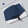 Paraguas automático Rain Enjoy 96 Bone, de goma negra reforzada y amplia, para hombre, plegable y con tecnología Sunny Umbrella.