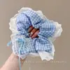 Acessório de cabelo elástico, estilo jovem, scrunchie moderno novo de 2025, headwear de tecido de malha elegante de verão para mulheres
