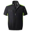 Ropa Acondicionada por Aire Recargable de Verano Nueva Transfronteriza de Manga Corta con Ventilador para Enfriamiento Protección Solar Ropa de Trabajo para Exteriores
