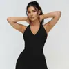 Sutiã Cruzado nas Costas com Decote Halter, Sutiã Esportivo à Prova de Impacto, Top Yoga Sexy para Usar por Cima, Novo Estilo Regata