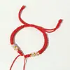 Novas Pulseiras Tecidas Artesanais Semi-Acabadas Estilo Chinês com Contas de Transferência, Pulseiras de Casal em Várias Cores, em Estoque, Adequadas para o Ano de Nascimento