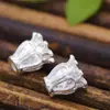 Colgante de toro de cobre fundido, joyería artesanal sencilla, hecho a mano, con cuentas, tocado antiguo, accesorios para el cabello, venta directa de fábrica
