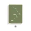 Galería de Arte Qiao Jia Sala de Estar Pintura Decorativa Pared de Fondo de Sofá Arte de Pared Pintura Colgante Abstracta Fresca Literaria y Artística con Marco de Material Ecológico