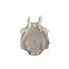Mono de Verano Estilo Western con Tirantes de Encaje y Envoltura de Encaje para Bebé, Ropa para Gorditos, INS, Mono Lindo Dulce y Delgado para Bebé Niña