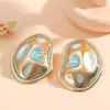 Diseño de Moda Europeo y Americano Pendientes Irregulares Cóncavos y Convexos Pendientes de Metal Personalizados de Lujo Fabricantes Venta al por Mayor Pendientes Transfronterizos