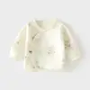 Ropa interior cálida para bebé recién nacido, media espalda, sin costuras, capa de aire, más algodón, engrosada para recién nacido, traje de monje, parte superior