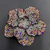Acessórios de Joias com Strass de Camélia Transfronteiriços Flores Tridimensionais de Sapato de Camada Dupla Acessórios para Roupas Acessórios de Broche para Headwear DIY