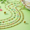 Cadena de Acero Inoxidable Europea y Americana Margarita Rama de Olivo Mariposa Color Goteo de Aceite Collar Pulsera de Acero de Titanio Moda para Mujer Todo-partido