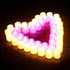 Comércio Eletrônico Transfronteiriço Velas Digitais LED Artificiais Aniversário Festival Casamento Local de Oração Layout Velas Venda Direta da Fábrica
