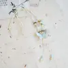 Collar Largo de Cuerda Trenzada con Cuentas de Cerámica Bohemia Coloridas y Estrella de Mar para Mujer, Estilo Étnico Retro
