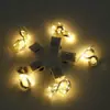 Ramo Flores Frescas Cadena de Luces Cálidas Llena de Estrellas Decoración de Regalo Estrellas Brillantes de Cable de Cobre LED Mini Luz de Atmósfera Pequeña para Pastel