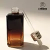 Em estoque 30 ml50ml75ml100ml mesmo estilo frasco pequeno marrom conta-gotas frasco de essência frasco quadrado conta-gotas produtos de marca