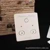 Tarjeta de gancho de PVC se puede colgar punto segundo pelo pendientes tarjeta de embalaje placa de exhibición de accesorios para pendientes pegatinas