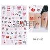 Adesivos de unha de grafite Summer Explosions Ins Japanese Bow Cherry Cute Children's Fun Cat Back Glue Nail Stickers