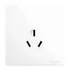 Interruptor de pared y toma de corriente Yabai al por mayor para el hogar 86 toma de cinco orificios al por mayor placa grande panel de control blanco de un solo interruptor doble