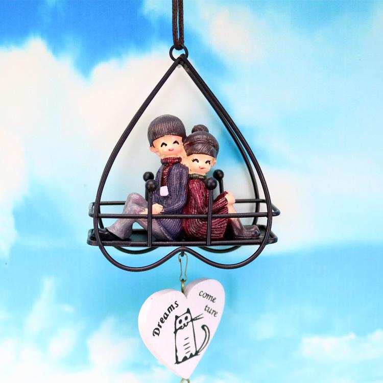 铁艺爱心情侣风铃 05