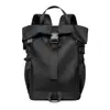 Mochila Funcional Estilo Streetwear para Homens, Mochila Leve para Esportes ao Ar Livre com Abertura Roll-Top, Adequada para Estudantes Universitários