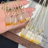 Anel Pingente de Calcedônia Colorida Natural Gato DIY Ágata Cor de Doce Joias Criativas Fofas Animal de Estimação Fofo Estilo Chinês Acessórios de Jade