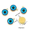 Colgante de Ojo de Diablo Azul de Acero de Titanio Transfronterizo DIY para Collar Pulsera Estilo Europeo y Americano Colgante de Ojo Personalizado Accesorios de Joyería