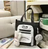 Mochilas Escolares de Aspecto Elegante en Colores Contrastantes para Mujeres, Mochilas de Viaje de Gran Capacidad para Secundaria y Preparatoria, Almacenamiento Multicapa, Mochilas Ligeras para Estudiantes