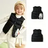 Chaleco ligero de plumas para niños, nuevo estilo otoño/invierno 2026, para bebés y niños pequeños, niñas y niños, con relleno de plumón de pato blanco